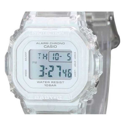 Orologio da donna Casio Baby-G digitale con cinturino in resina trasparente al quarzo BGD-565US-7 100M