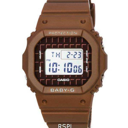 Orologio da donna Casio Baby-G Sweets Collection Chocolate Brown Digital Quartz BGD-565USW-5 BGD565USW-5 100M
