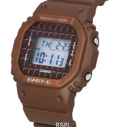 Orologio da donna Casio Baby-G Sweets Collection Chocolate Brown Digital Quartz BGD-565USW-5 BGD565USW-5 100M