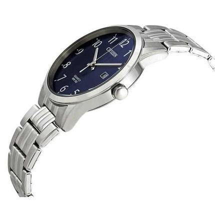 Orologio da uomo Citizen in acciaio inossidabile con quadrante blu al quarzo BI5000-52L