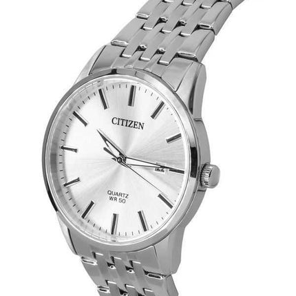 Orologio da uomo Citizen con bracciale in acciaio inossidabile e quadrante argentato al quarzo BI5000-87A
