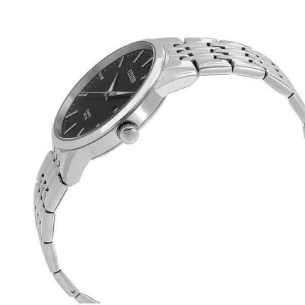 Orologio da uomo Citizen quadrante nero in acciaio inossidabile al quarzo BI5000-87E