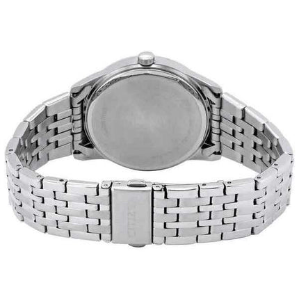 Orologio da uomo Citizen quadrante nero in acciaio inossidabile al quarzo BI5000-87E