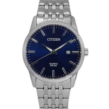 Orologio da uomo Citizen con cinturino in acciaio inossidabile e quadrante blu notte al quarzo BI5000-87L