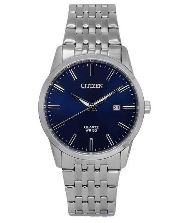 Orologio da uomo Citizen con cinturino in acciaio inossidabile e quadrante blu notte al quarzo BI5000-87L