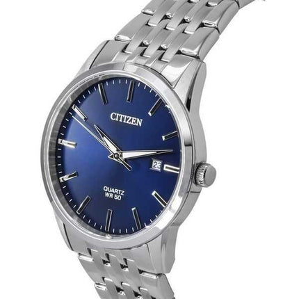 Orologio da uomo Citizen con cinturino in acciaio inossidabile e quadrante blu notte al quarzo BI5000-87L