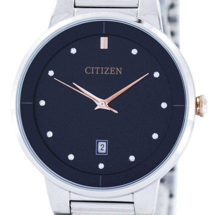 Orologio da uomo Citizen Quartz Diamond Accent quadrante nero BI5014-58E