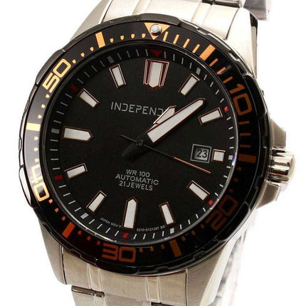 Orologio da uomo automatico BJ4-442-51 100M con quadrante nero con fascino indipendente