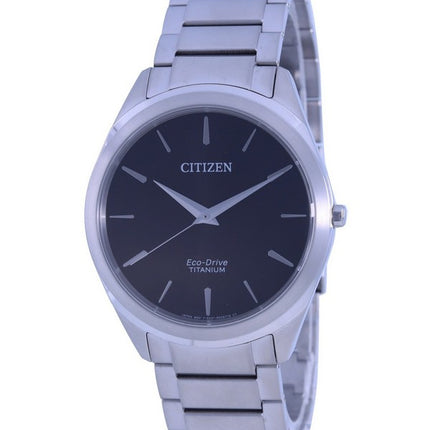 Orologio da uomo Citizen con quadrante nero in titanio Eco-Drive BJ6520-82E