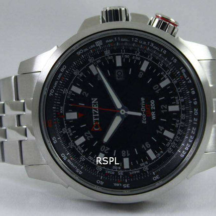 Orologio da uomo Citizen Promaster Pilot Eco-Drive GMT 200M BJ7070-57E