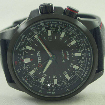 Orologio da uomo Citizen Eco-Drive Power Reserve GMT Pilot 200M BJ7075-02E
