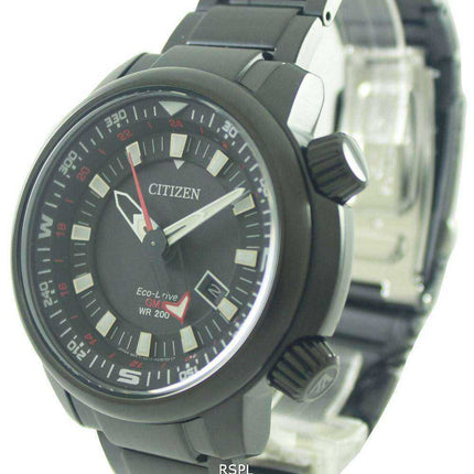 Orologio da uomo Citizen Eco-Drive Power Reserve GMT 200M BJ7085-50E
