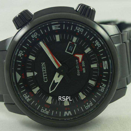 Orologio da uomo Citizen Eco-Drive Power Reserve GMT 200M BJ7085-50E
