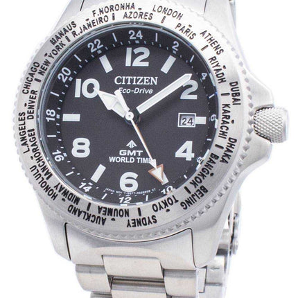 Orologio da uomo Citizen PROMASTER Eco-Drive BJ7100-82E World Time 200M