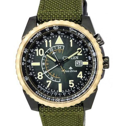 Orologio da uomo Citizen Promaster Sky Nylon Strap Black Dial Eco-Drive BJ7136-00E 200M