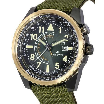 Orologio da uomo Citizen Promaster Sky Nylon Strap Black Dial Eco-Drive BJ7136-00E 200M