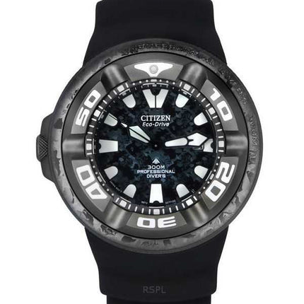 Orologio da uomo Citizen Eco-Drive Promaster Marine Godzilla Limited Edition quadrante nero Diver&#39;s BJ8056-01E 300M