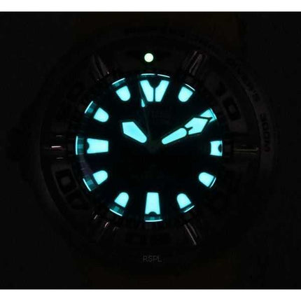 Orologio da uomo Citizen Promaster Dive Ecozilla Professional Eco-Drive con quadrante blu BJ8058-06L 300M da uomo con cinturino