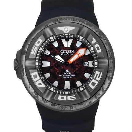 Orologio da uomo Citizen Eco-Drive Marine Godzilla Limited Edition Red Dial Diver&#39;s BJ8059-03Z 300M