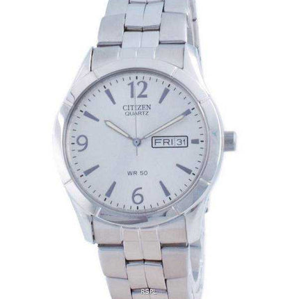Orologio da uomo Citizen classico quadrante argento in acciaio inossidabile al quarzo BK3830-51A