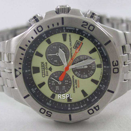 Orologio da uomo con calendario tachimetrico perpetuo Citizen Eco-Drive BL5280-61W