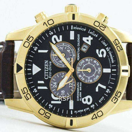 Orologio da uomo Citizen Eco-Drive Perpetual Calendar Chronograph Alarm 100M BL5472-01E