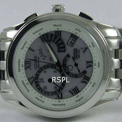 Citizen Eco-Drive Alarm Chronograph Calendario perpetuo Orologio BL8000-54A