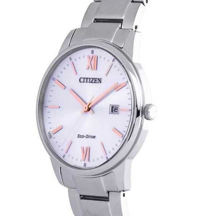 Orologio unisex Citizen Eco-Drive in acciaio inossidabile quadrante argento BM6978-77A