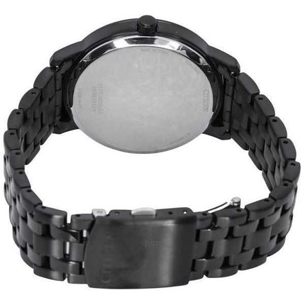 Orologio da uomo Citizen Eco-Drive in acciaio inossidabile con quadrante nero BM7465-84E