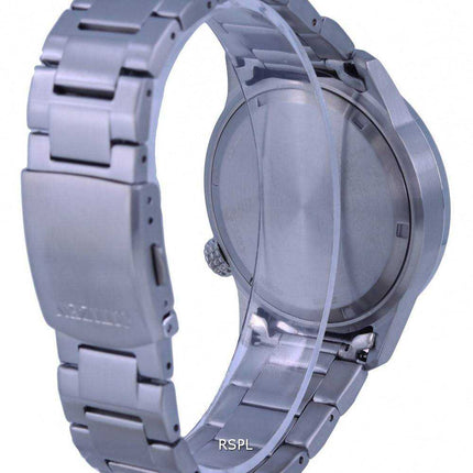 Orologio da uomo Citizen Aviator Eco-Drive in acciaio inossidabile quadrante nero BM7550-87E 100M da uomo