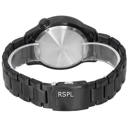 Orologio da uomo Citizen Eco-Drive in acciaio inossidabile con quadrante nero BM7555-83E 100M