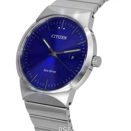 Orologio da uomo Citizen Axiom in acciaio inossidabile con quadrante blu Eco-Drive BM7580-51L