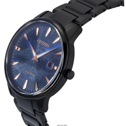 Orologio da uomo Citizen Pair Eco-Drive in acciaio inossidabile con quadrante blu BM7595-89L