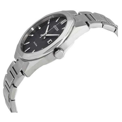 Orologio da uomo Citizen Eco-Drive in acciaio inossidabile quadrante nero BM7600-81E 100M