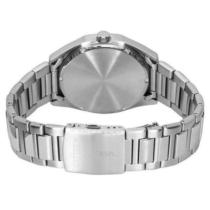 Orologio da uomo Citizen Eco-Drive in acciaio inossidabile con quadrante blu scuro BM7600-81L 100M