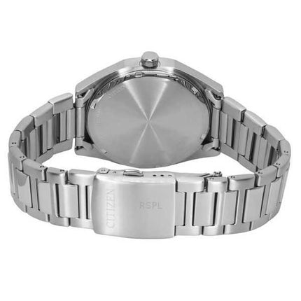 Orologio da uomo Citizen Eco-Drive in acciaio inossidabile con quadrante verde BM7630-80X 100M