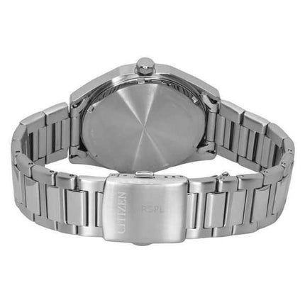 Orologio da uomo Citizen Eco-Drive in acciaio inossidabile con quadrante arancione BM7630-80Z 100M
