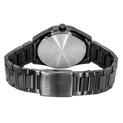 Orologio da uomo Citizen Eco-Drive in acciaio inossidabile con quadrante grigio BM7637-81H 100M