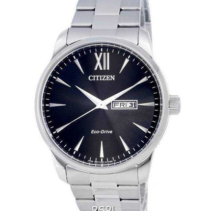 Orologio da uomo Citizen Classic in acciaio inossidabile con quadrante nero Eco-Drive BM8550-81E 100M