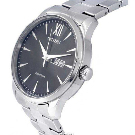 Orologio da uomo Citizen Classic in acciaio inossidabile con quadrante nero Eco-Drive BM8550-81E 100M