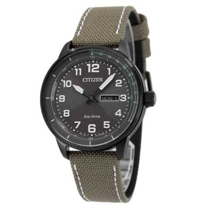 Orologio da uomo Citizen Eco-Drive con cinturino in nylon quadrante marrone BM8595-16H 100M