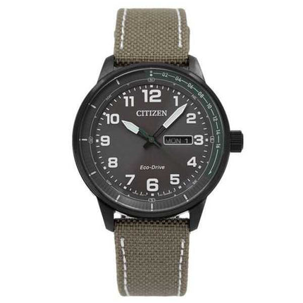 Orologio da uomo Citizen Eco-Drive con cinturino in nylon quadrante marrone BM8595-16H 100M