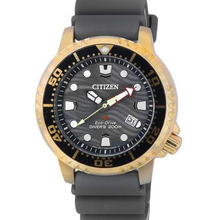 Orologio da uomo Citizen Promaster quadrante grigio Eco-Drive Diver BN0163-00H 200M