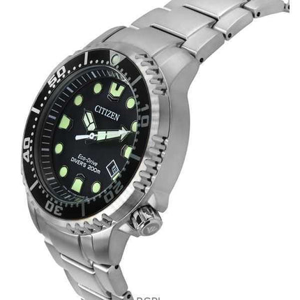 Orologio da uomo Citizen Promaster Dive Eco-Drive in acciaio inossidabile con quadrante grigio Diver&#39;s BN0167-50H 200M