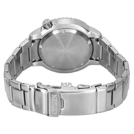 Orologio da uomo Citizen Promaster Dive Eco-Drive in acciaio inossidabile con quadrante grigio Diver&#39;s BN0167-50H 200M