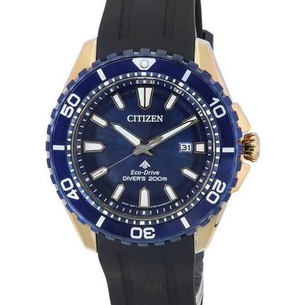 Orologio da uomo Citizen Promaster Marine Blue Dial Eco-Drive Diver BN0196-01L 200M