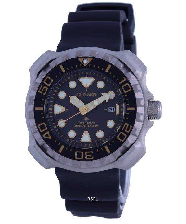 Orologio da uomo Citizen Promaster Marine Black Dial Eco-Drive Diver BN0220-16E 200M
