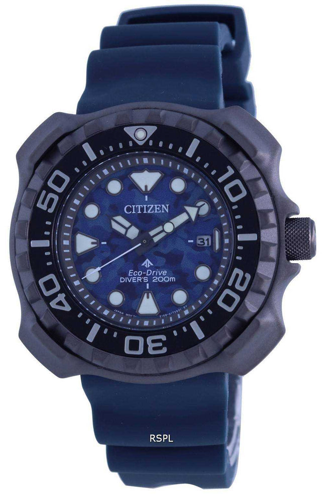 Orologio da uomo Citizen Promaster con cinturino in poliuretano Eco-Drive BN0227-09L 200M