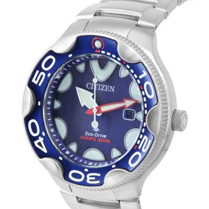 Orologio da uomo Citizen Promaster Dive Eco-Drive in acciaio inossidabile quadrante blu Diver BN0231-52L 200M