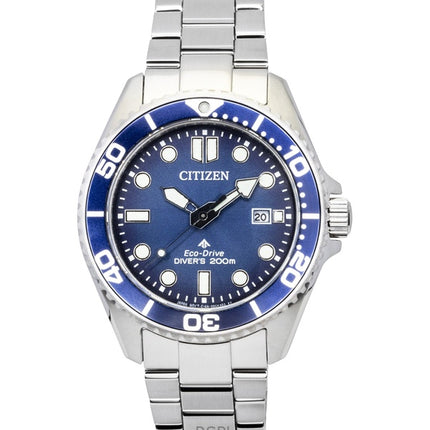 Orologio da uomo Citizen Promaster Dive in acciaio inossidabile con quadrante blu Eco-Drive BN0260-54L 200M